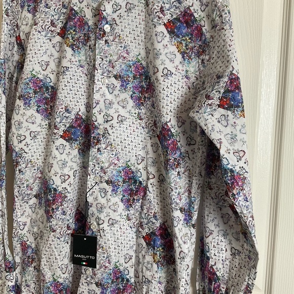 MASUTTO TOM/05 LONG SLEEVE BUTTON DOWN SHIRT Size small - Picture 5 of 10